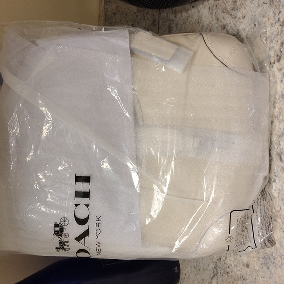 New! Limited Edition Coach Hampton Hobo Bag in Silver/Chalk ๐ค - Picture 9 of 10